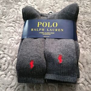 Polo by Ralph Lauren Gray Casual Socks